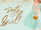 verjaardag kaart stijlvol party girl